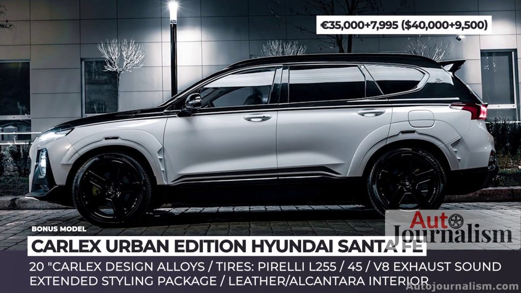 CARLEX URBAN EDITION HYUNDAI SANTA FE - Top 10 most affordable sports cars for Family 2021