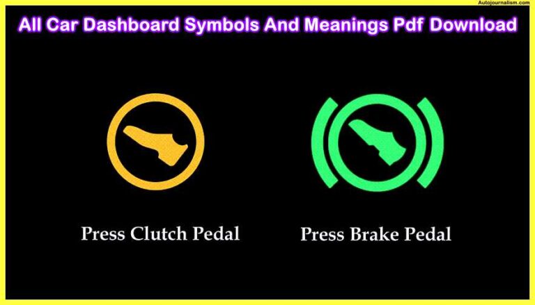 All Car Dashboard Symbols And Meanings Pdf Download 7066