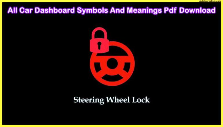 All Car Dashboard Symbols And Meanings Pdf Download