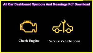 All Car Dashboard Symbols And Meanings Pdf Download