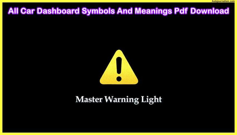 All Car Dashboard Symbols And Meanings Pdf Download