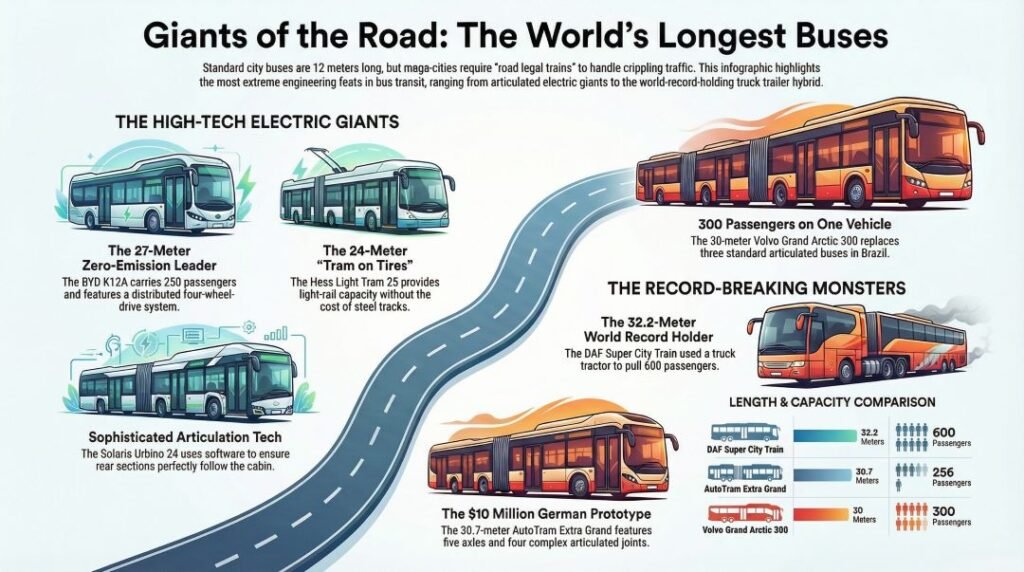 Top 10 Longest Buses in the World (.PPTX) 3 Top 10 Longest Buses in the World (.PPTX)
