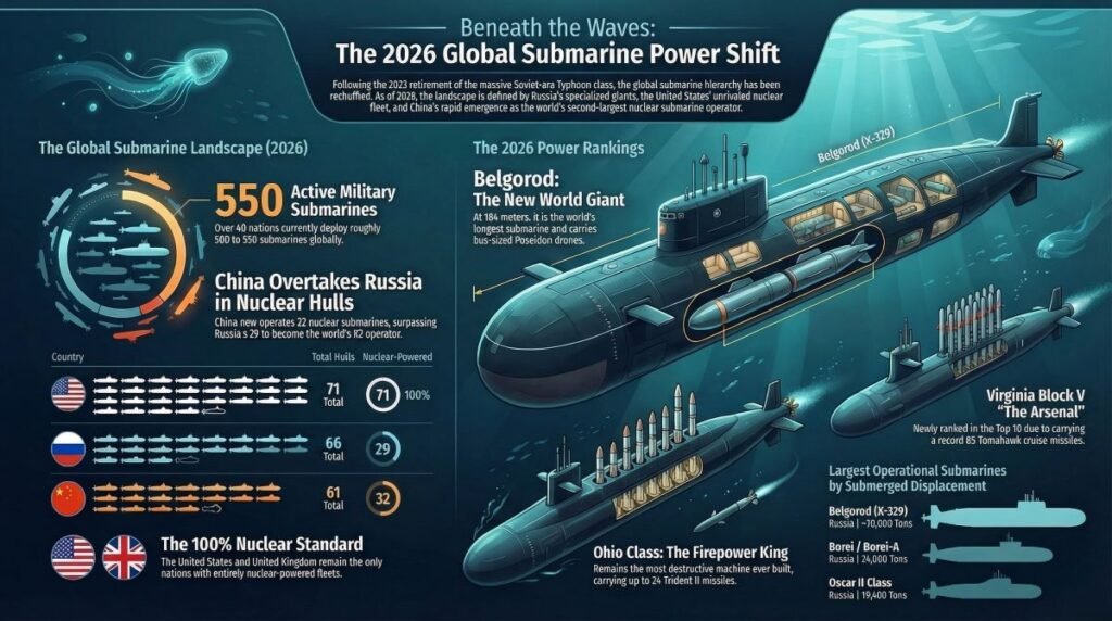 Top 10 Submarines in the World 2026